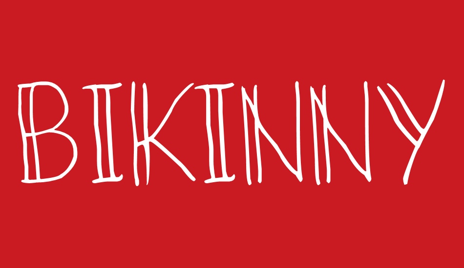 Bikinny font big