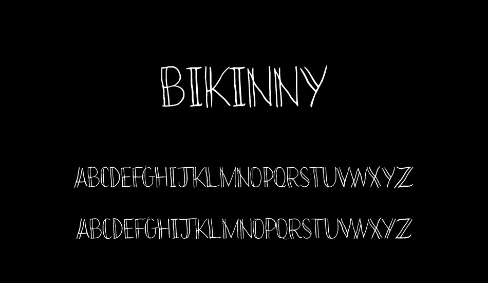 Bikinny font