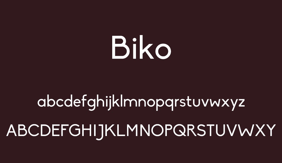 Biko font