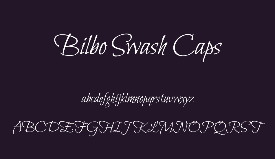 Bilbo Swash Caps font