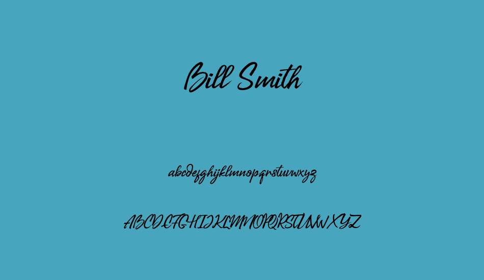 Bill Smith font