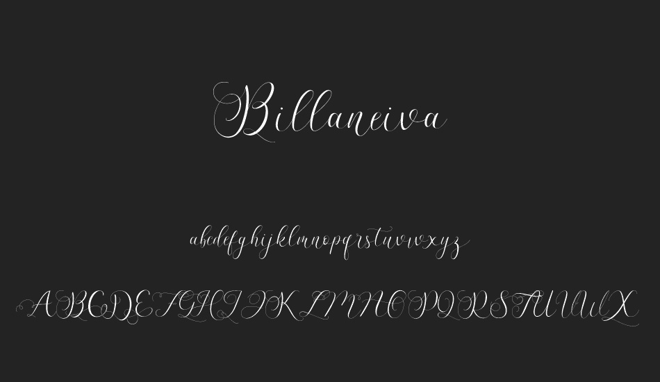 Billaneiva font