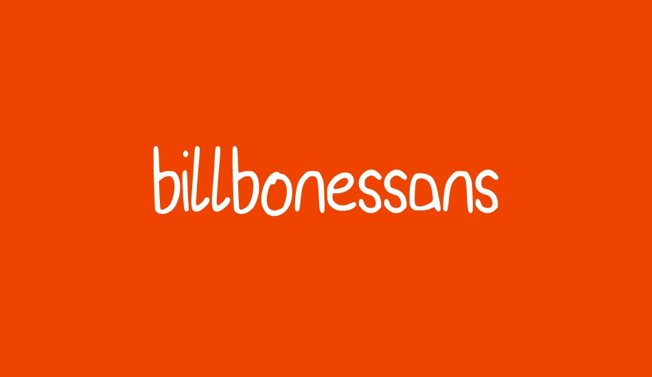 billbonessans font big