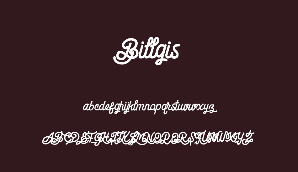 Billgis font