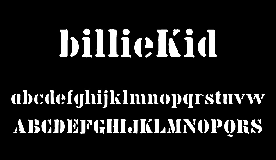 billieKid font