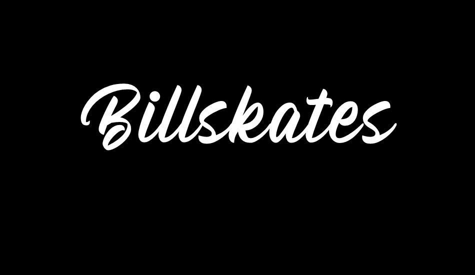 Billskates DEMO font big