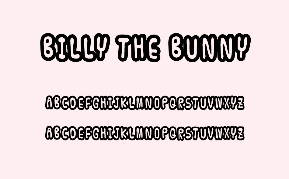 Billy The Bunny font