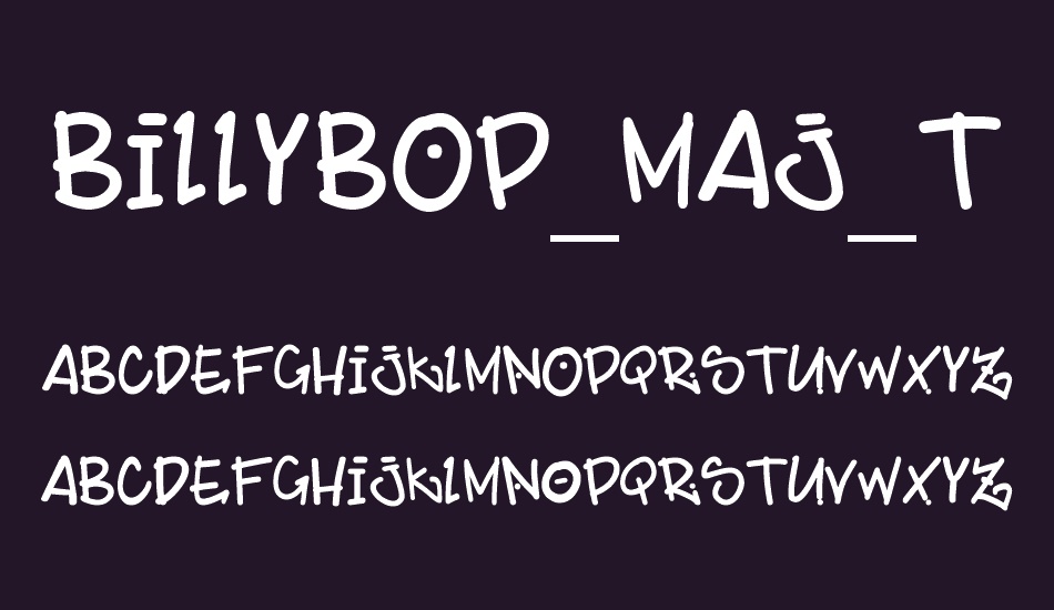 BillyBop_maj_tag font