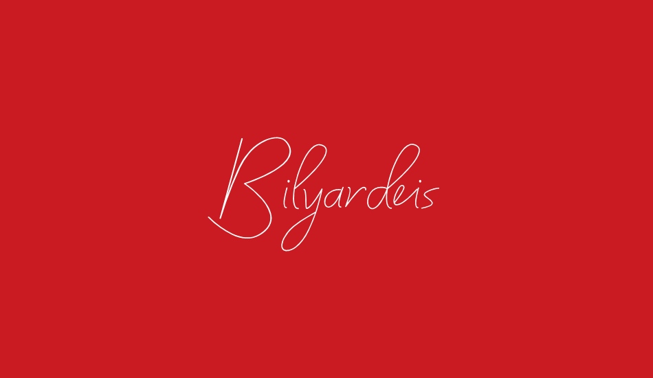 Bilyardeis font big
