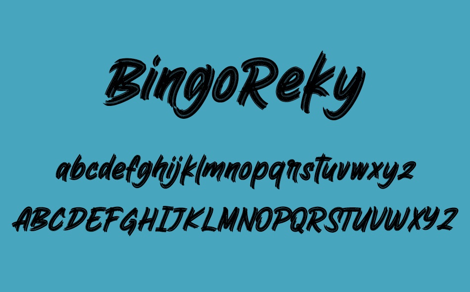 Bingo Reky font