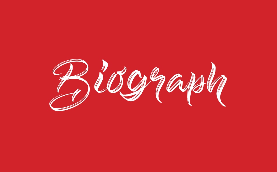 Biograph font big