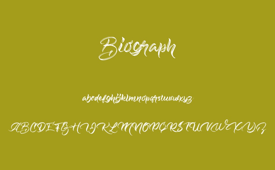 Biograph font