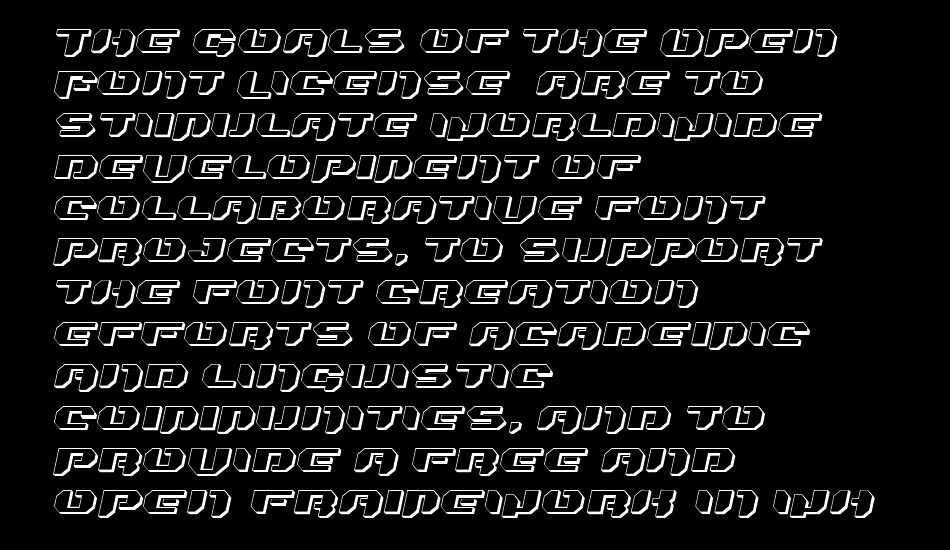 Bionic Kid Slanted 3d font 1