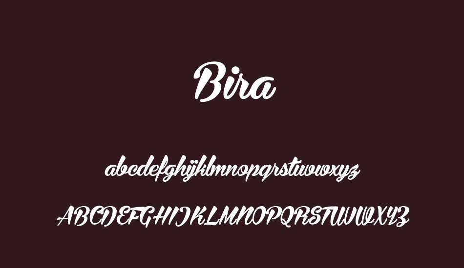 bira-personal-use-only font