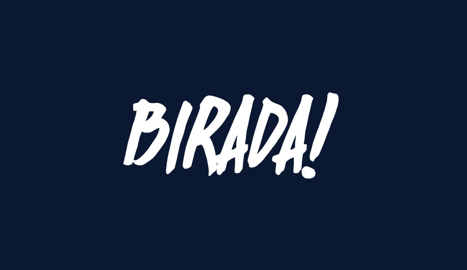 Birada! font big