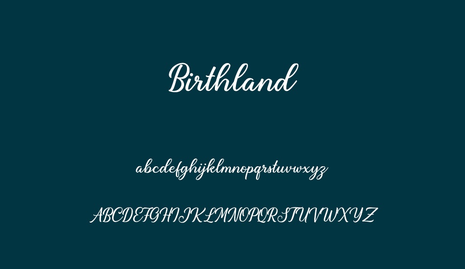 birthland font