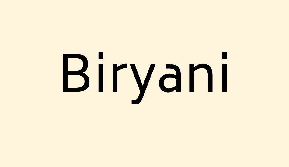 biryani font big