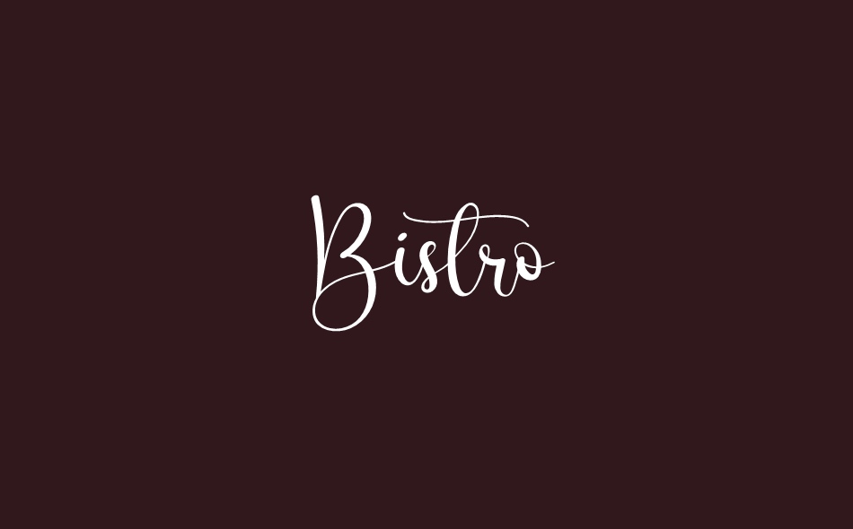 Bistro font big