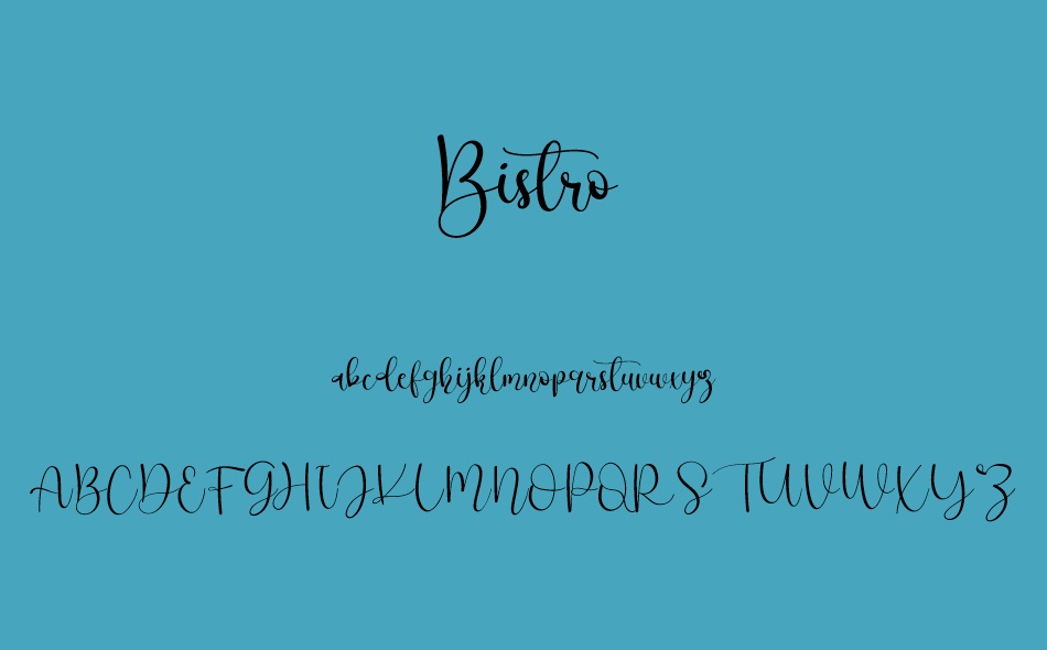 Bistro font