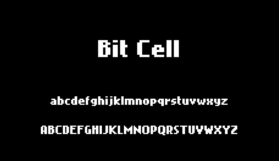Bit Cell font