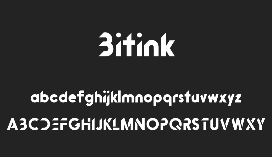 Bitink font