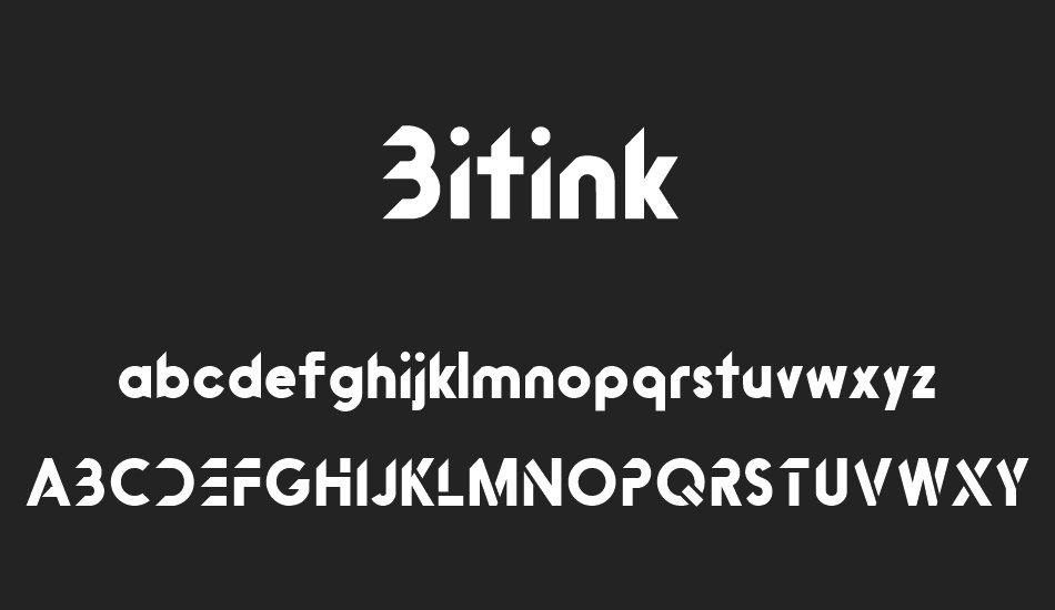 Bitink font