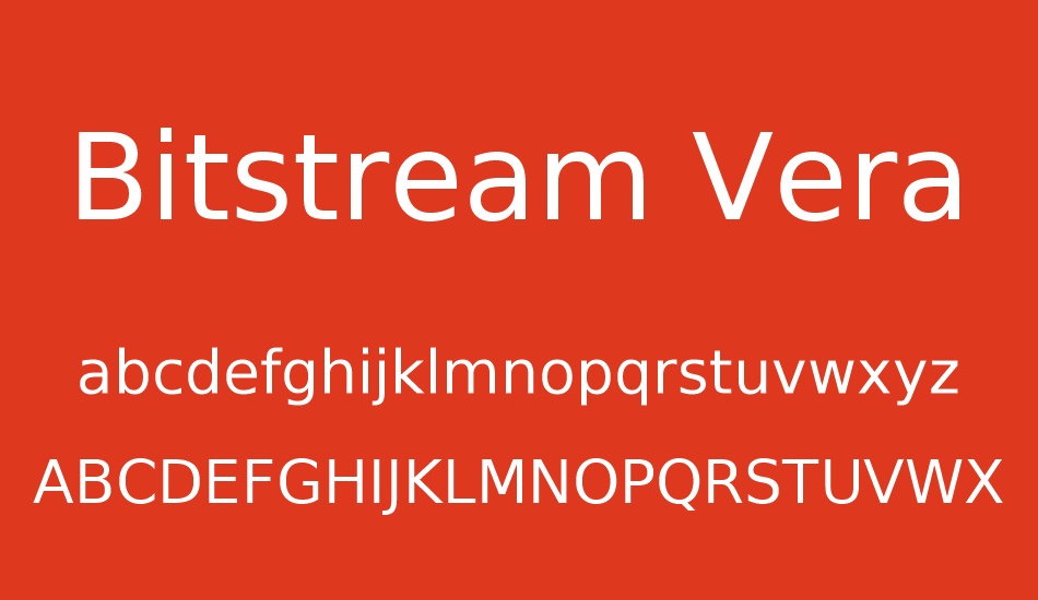 Bitstream Vera Sans font