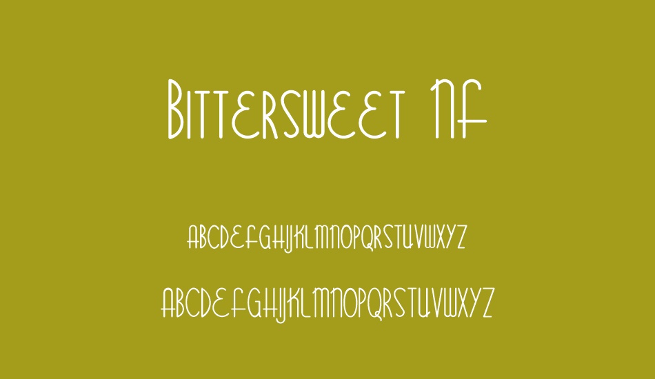 Bittersweet NF font