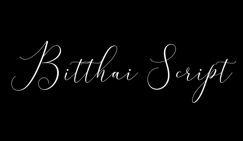 Bitthai Script font big
