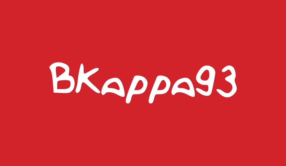 BKappa93 font big