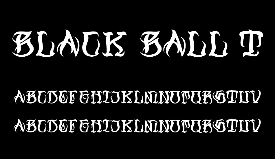 Black Ball Tattoo Personal Use font