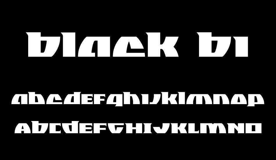 Black Bishop font