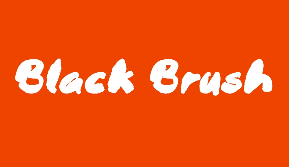 Black Brush font big