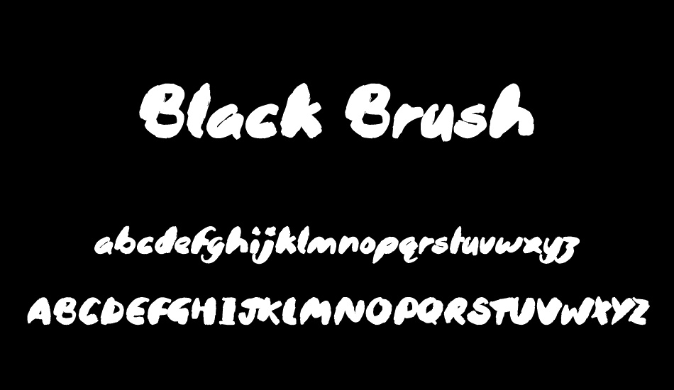 Black Brush font