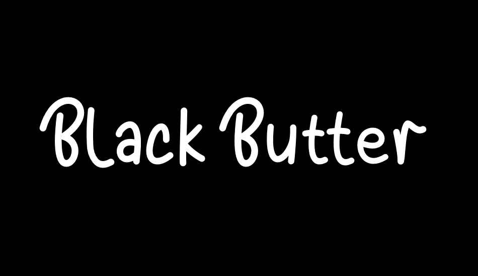Black Butter font big
