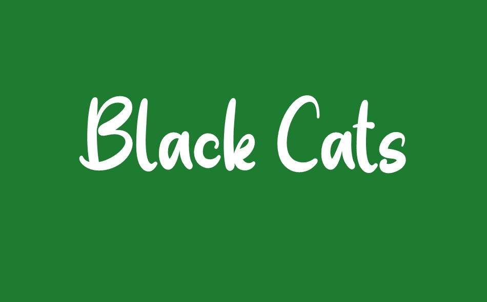 Black Cats font big