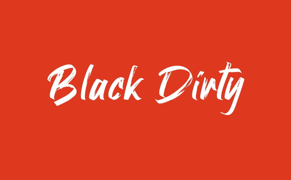 Black Dirty font big