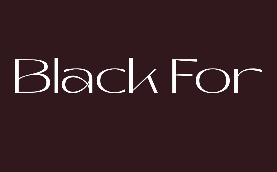 Black Forte font big