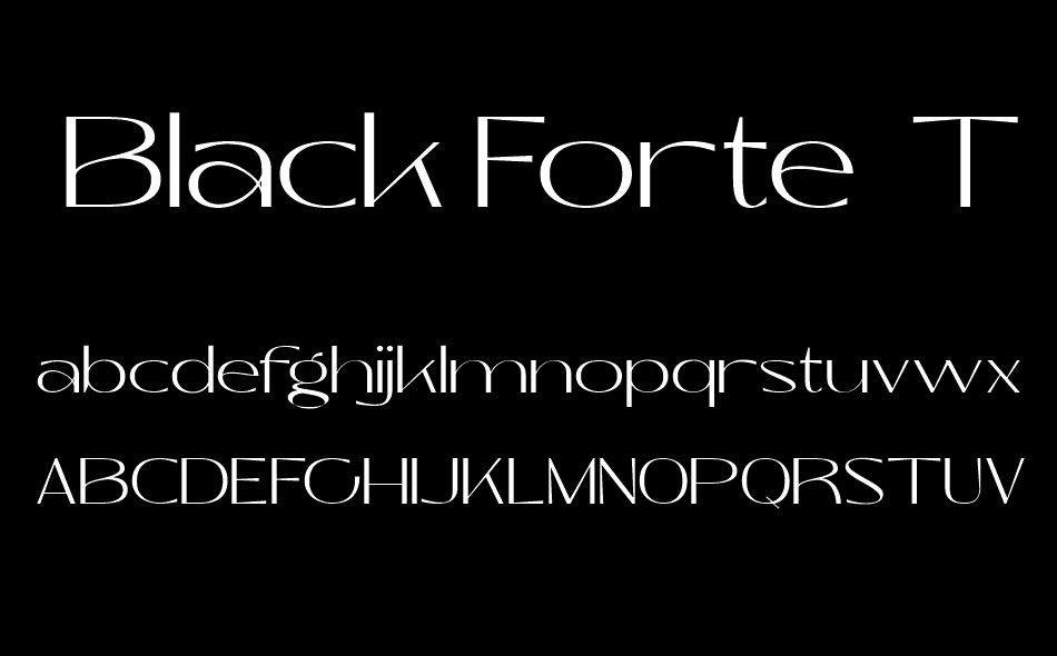 Black Forte font