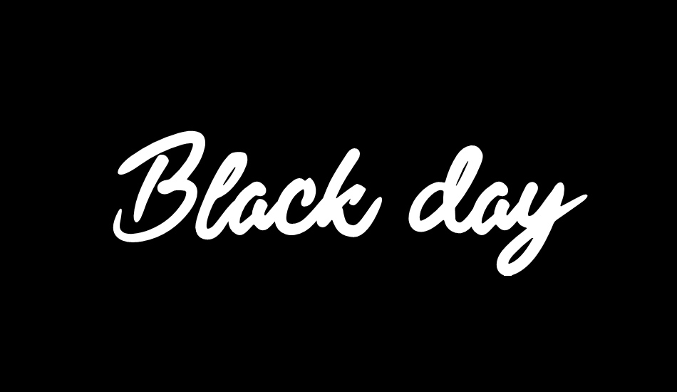 Black Freeday font big