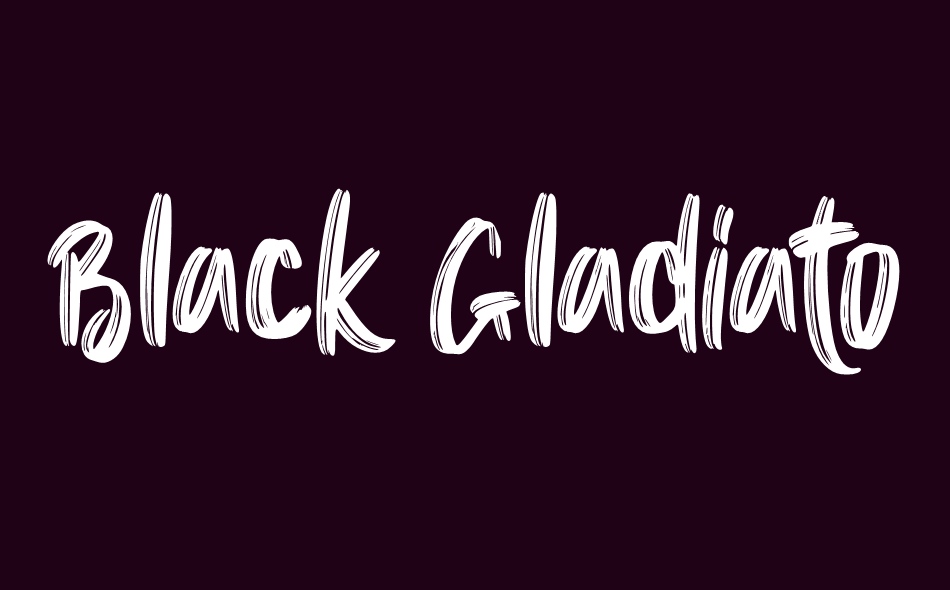 Black Gladiator font big
