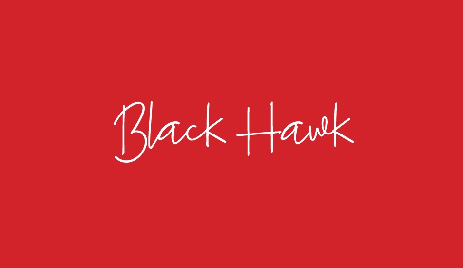 Black Hawk font big