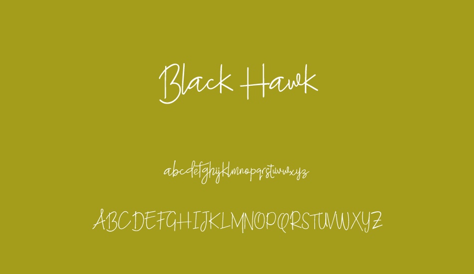 Black Hawk font