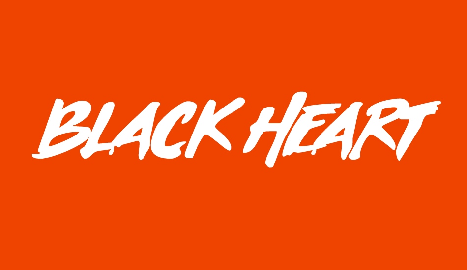 Black Heart font big