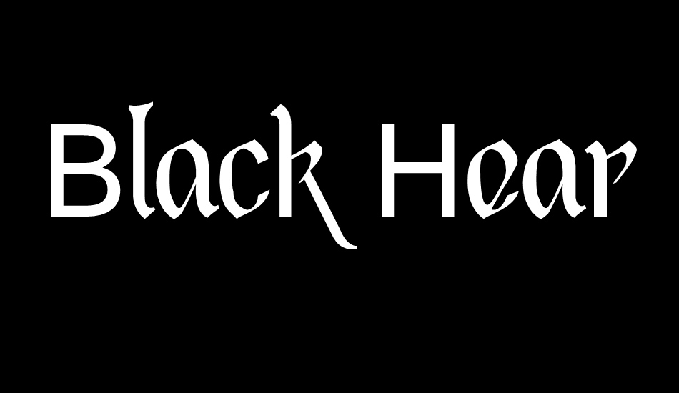 Black Heart Inertia font big