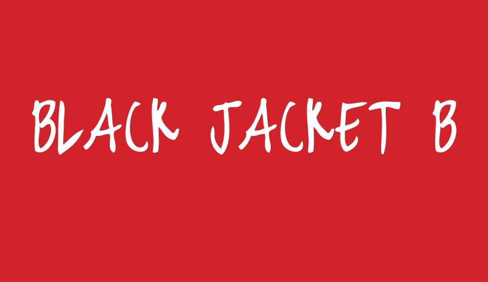 black jacket boys font big