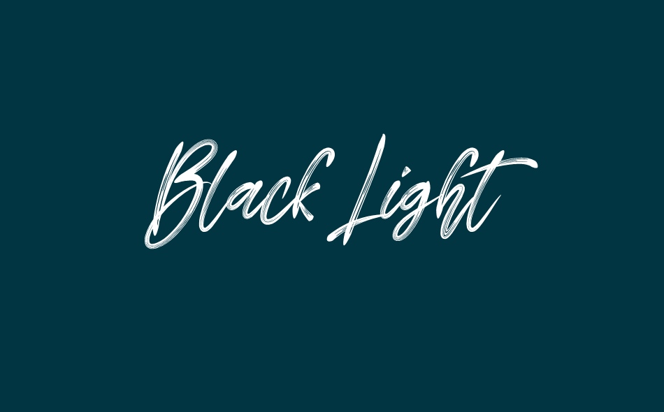 Black Light font big