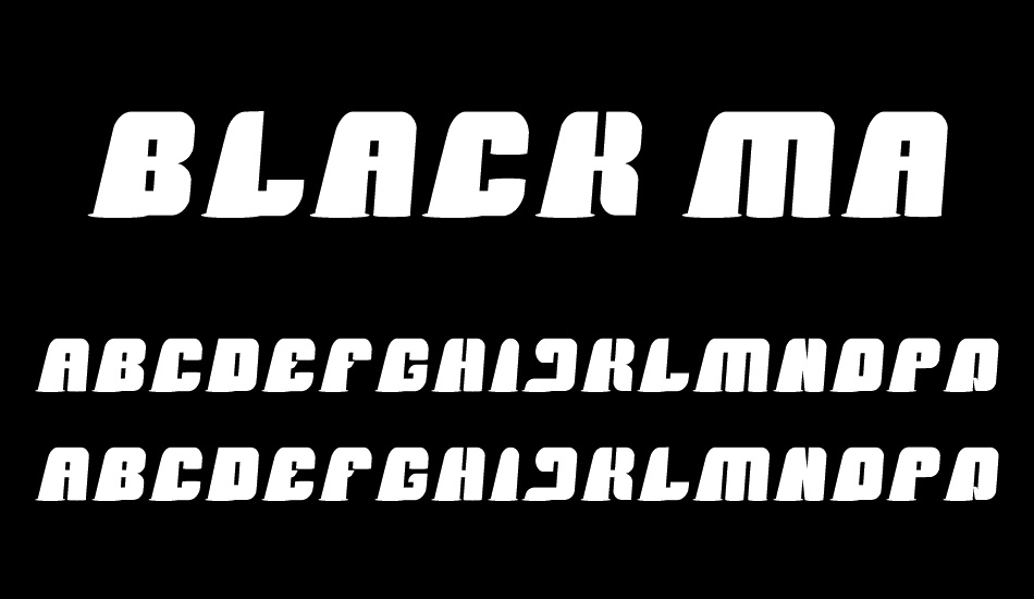 black mamba font
