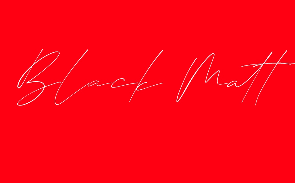 Black Matteo font big