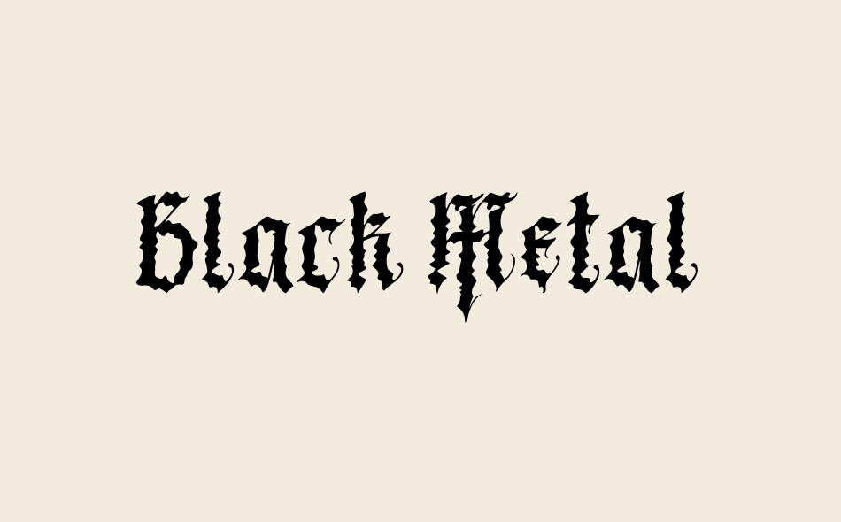 Black Metal font big